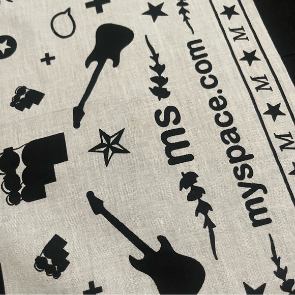 Rare Vintage MySpace Promotional Bandana warped tour early 2000’s - Picture 4 of 7